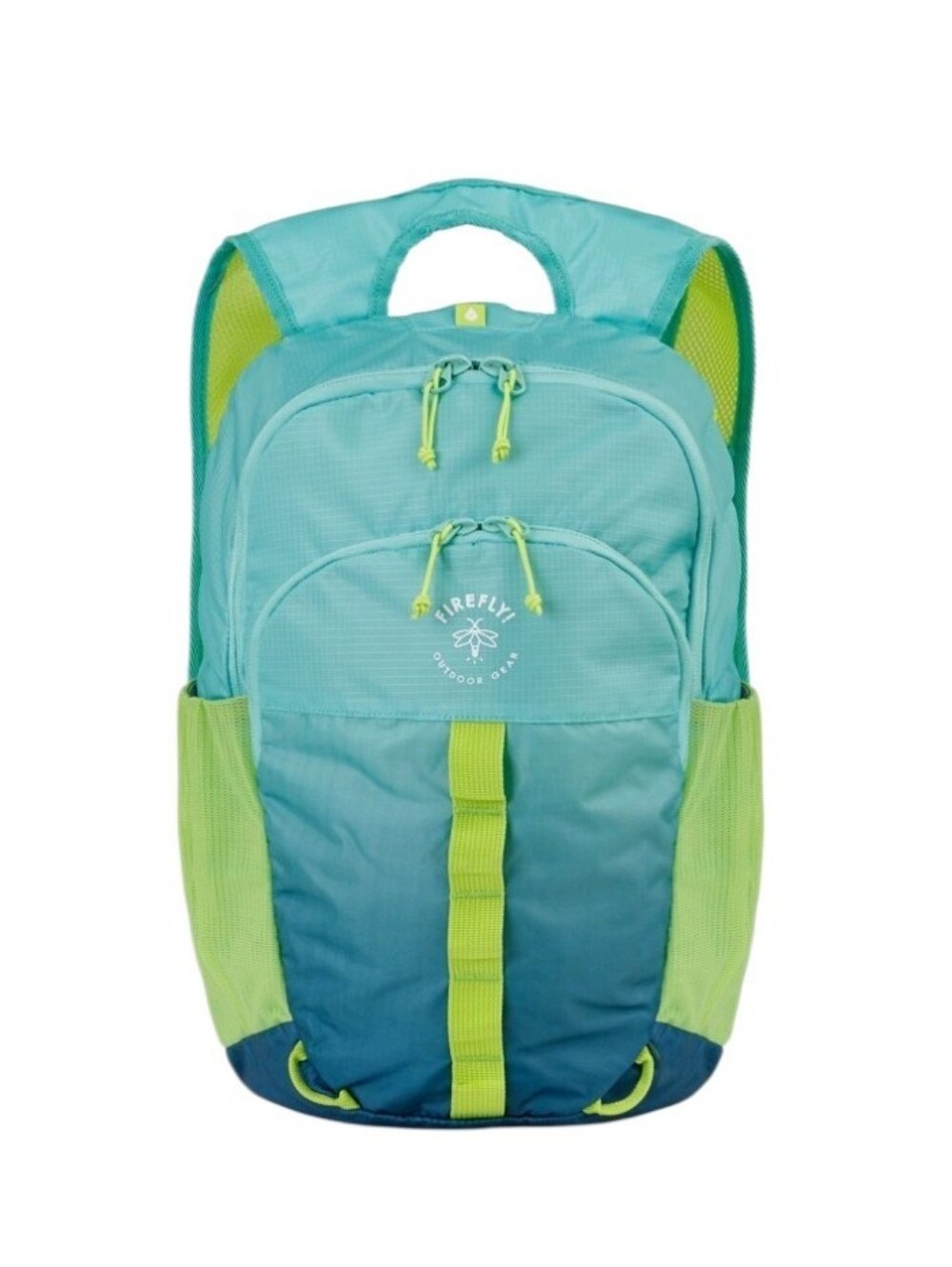 NWT Firefly Kids' Aqua Gradient Backpack  Teal and Lime